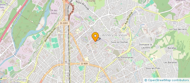 localisation de l'entreprise PERETTI à ANNECY