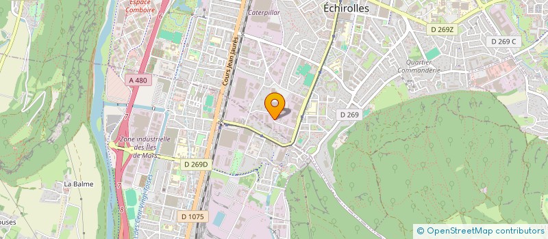 localisation de l'entreprise PERETTI ENTRETIEN ET MAINTENANCE  ECHIROLLES