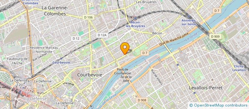 localisation de l'entreprise PERETTI IMMOBILIER à COURBEVOIE
