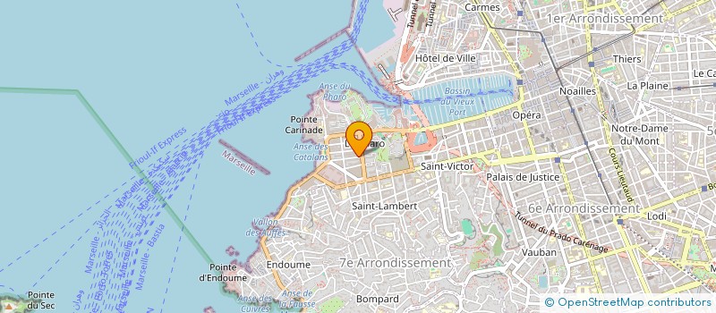 localisation de l'entreprise PERETTI SARL à MARSEILLE