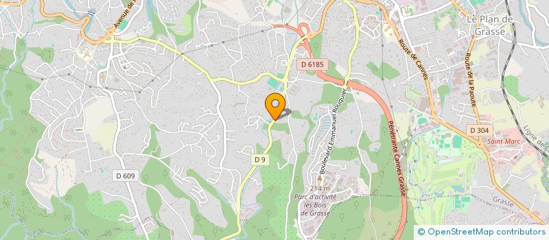 localisation de l'entreprise PEREZ à GRASSE