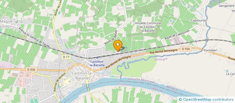 localisation de l'entreprise PEREZ  CASTILLON-LA-BATAILLE