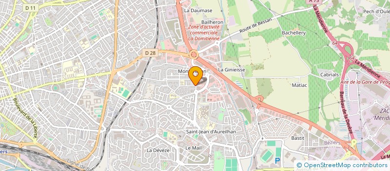 localisation de l'entreprise PEREZ à BEZIERS