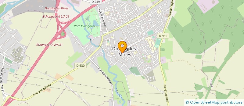 localisation de l'entreprise PEREZ à DOUCHY-LES-MINES