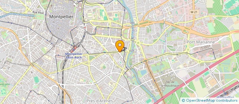 localisation de l'entreprise PEREZ à MONTPELLIER