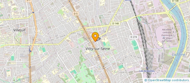 localisation de l'entreprise PEREZ  VITRY-SUR-SEINE