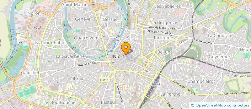 localisation de l'entreprise PEREZ  NIORT