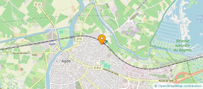 localisation de l'entreprise PEREZ ANTOINE ET FILS à AGDE