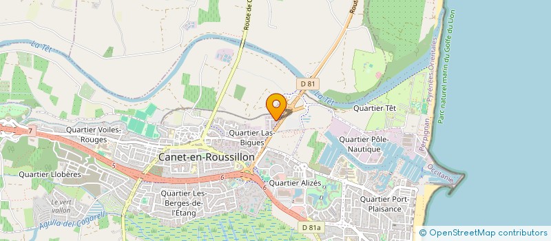 localisation de l'entreprise PEREZ AUTO à CANET-EN-ROUSSILLON