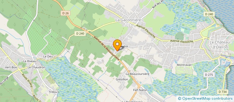 localisation de l'entreprise PEREZ EMMANUEL EURL  LE CHATEAU-D'OLERON