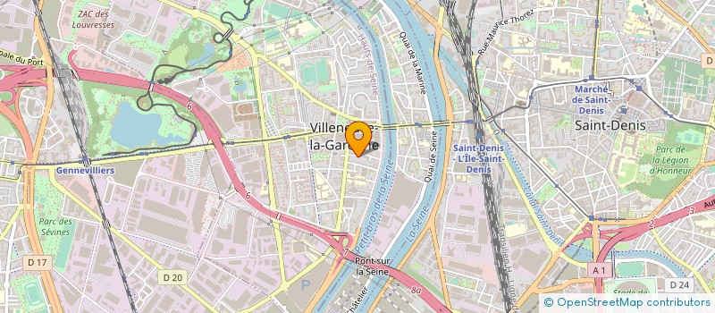 localisation de l'entreprise PEREZ ET RAIMOND PARIS à VILLENEUVE-LA-GARENNE
