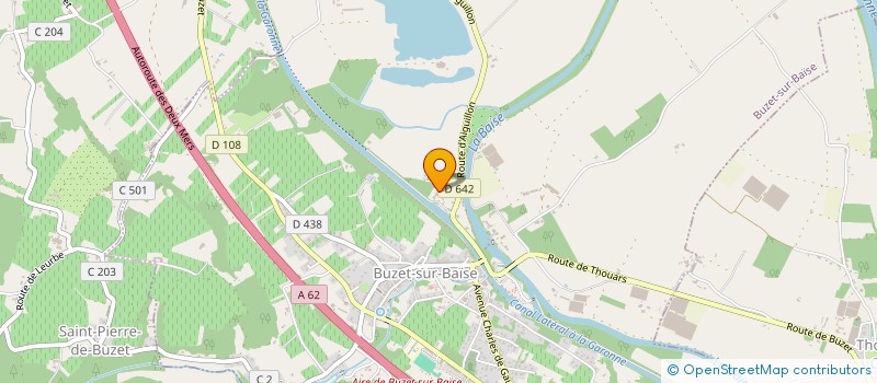 localisation de l'entreprise PEREZ & FILS à BUZET-SUR-BAISE