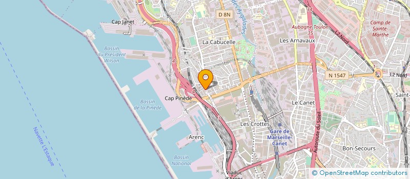 localisation de l'entreprise PEREZ FINANCE à MARSEILLE