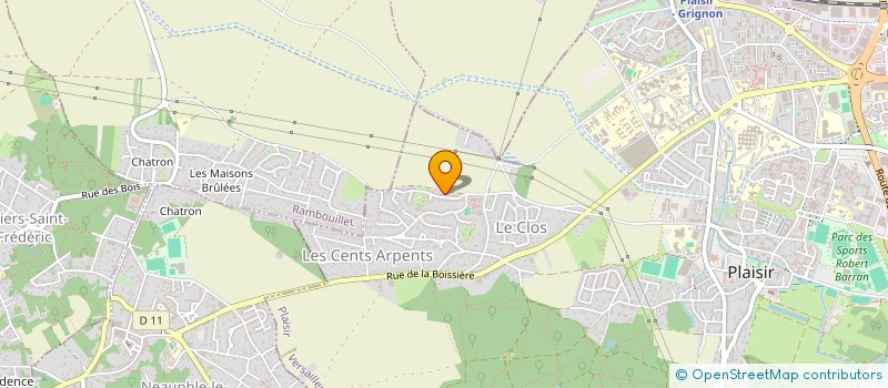 localisation de l'entreprise PEREZ IMMO  PLAISIR