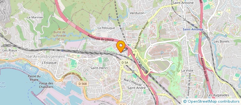 localisation de l'entreprise PEREZ INFIRMIER  MARSEILLE