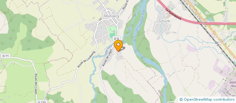 localisation de l'entreprise PEREZ JEAN  MASLACQ