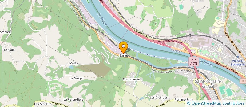 localisation de l'entreprise PEREZ LOC SERVICE  SAINT-ROMAIN-EN-GAL