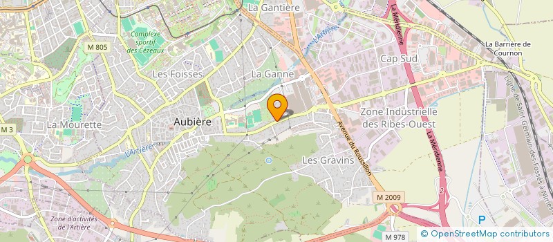 localisation de l'entreprise PEREZ PARTICIPATION  AUBIERE