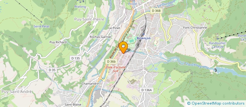 localisation de l'entreprise PEREZ-VOIRON  BRIANCON