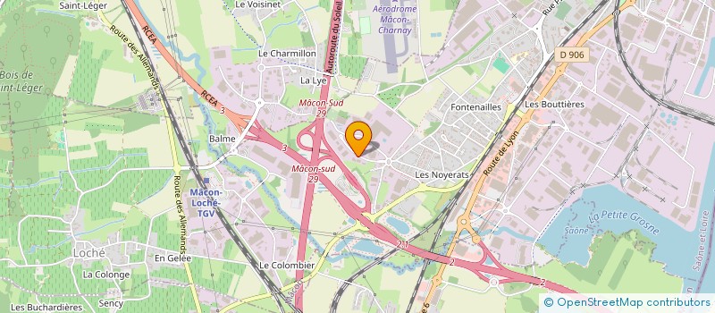 localisation de l'entreprise PERF'COW à MACON