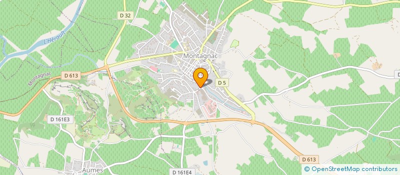 localisation de l'entreprise PERF&FORM DC  MONTAGNAC