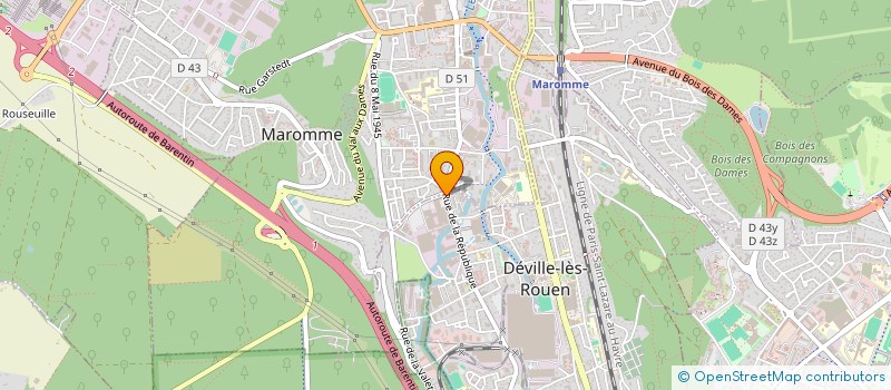 localisation de l'entreprise PERF'INNOV  DEVILLE-LES-ROUEN