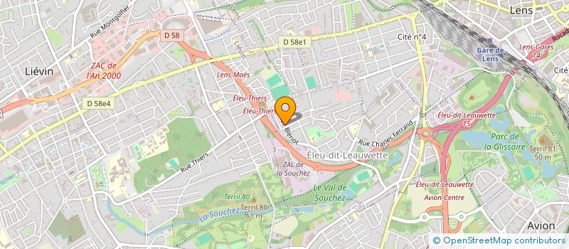 localisation de l'entreprise PERF NUT ASSISTANCE NORD  ELEU-DIT-LEAUWETTE