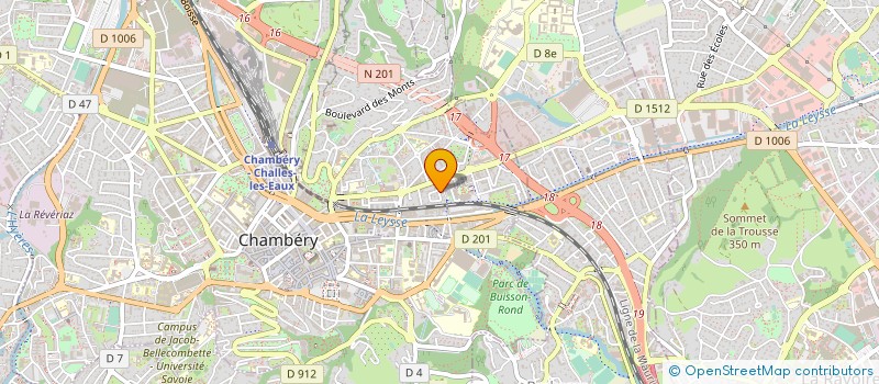 localisation de l'entreprise PERFACTIVE à CHAMBERY