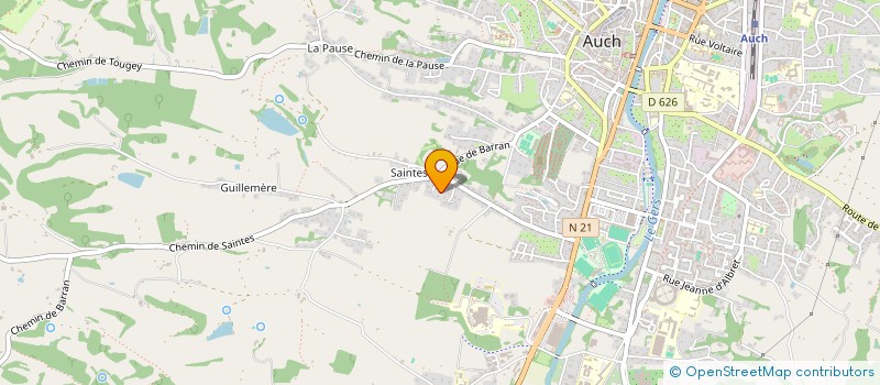 localisation de l'entreprise PERFAUX IM à AUCH