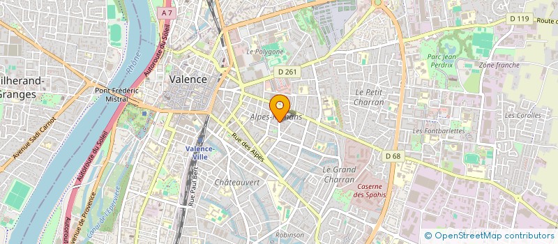 localisation de l'entreprise PERFECT AUTO à VALENCE