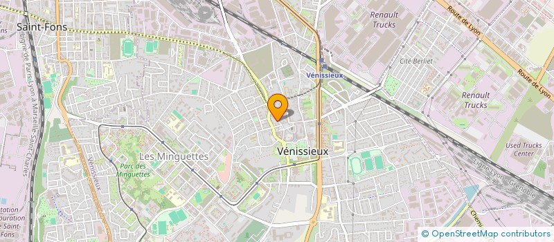 localisation de l'entreprise PERFECT COIF'  VENISSIEUX