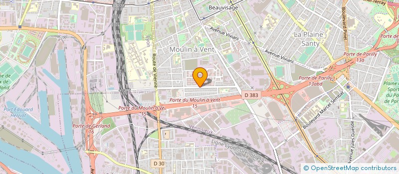 localisation de l'entreprise PERFECT LYON SA à VENISSIEUX