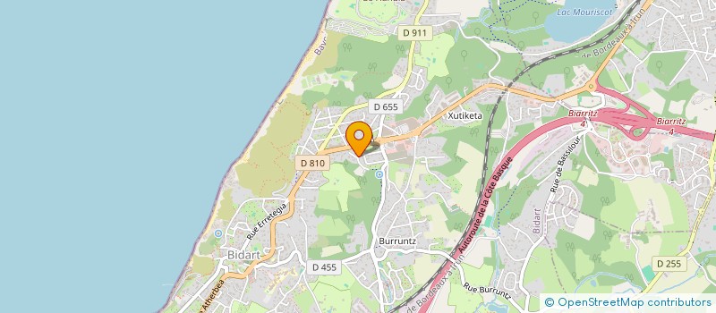 localisation de l'entreprise PERFECT MOMENTS MANAGEMENT à BIDART