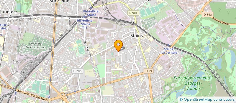 localisation de l'entreprise PERFECT NETTOYAGE à STAINS
