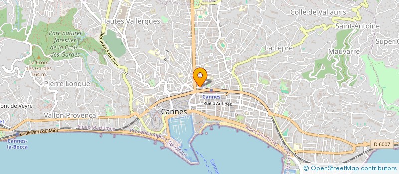 localisation de l'entreprise PERFECT S à CANNES