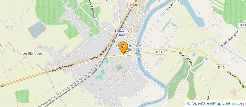 localisation de l'entreprise PERFECT SUN à LISLE-SUR-TARN