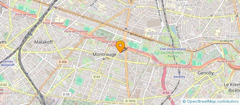 localisation de l'entreprise PERFECTION WEB  MONTROUGE