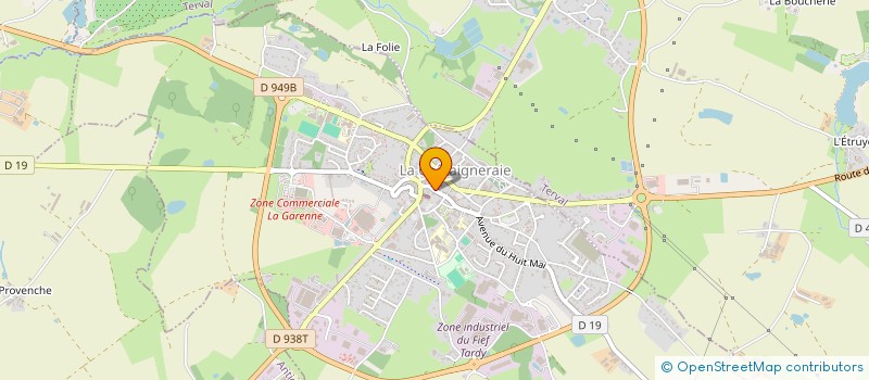 localisation de l'entreprise PERFECTO PIZZA  LA CHATAIGNERAIE