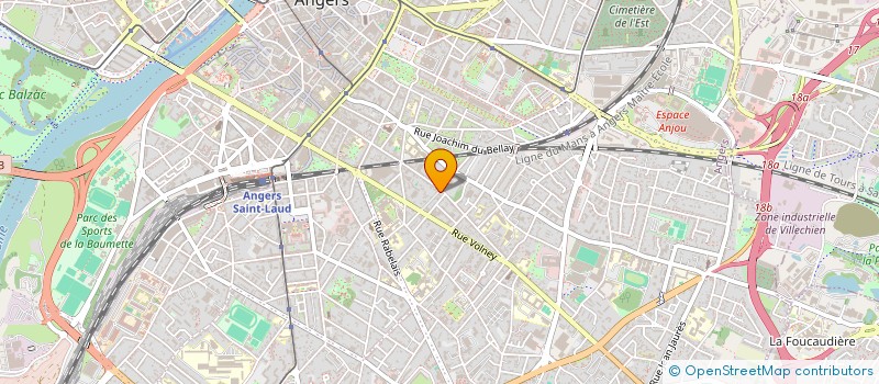 localisation de l'entreprise PERFELIA à ANGERS