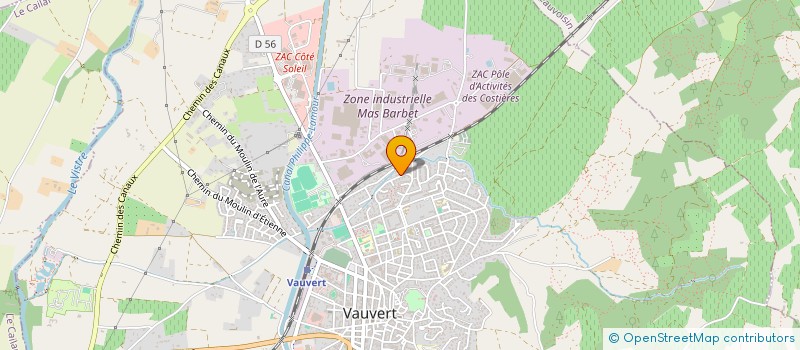localisation de l'entreprise PERFETTI ET ESCUDERO à VAUVERT