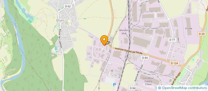 localisation de l'entreprise PERFF  BLYES