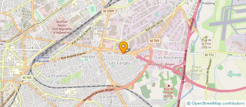 localisation de l'entreprise PERFHOMME CLERMONT-FERRAND à CLERMONT-FERRAND