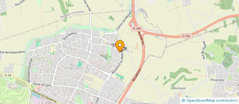 localisation de l'entreprise PERFIA  CHASSIEU