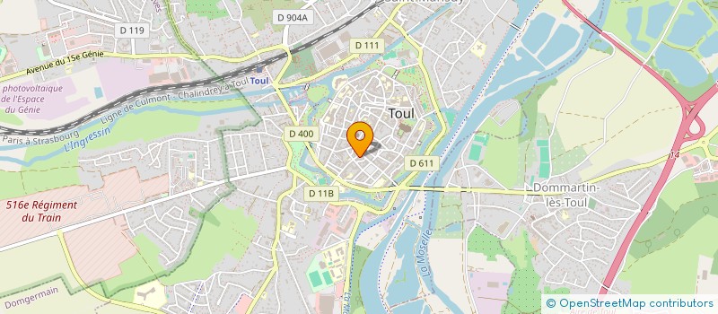 localisation de l'entreprise PERFINANCES à TOUL