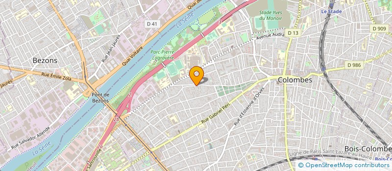 localisation de l'entreprise PERFO-BAT à COLOMBES