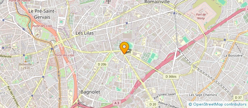 localisation de l'entreprise PERFO TECH PRO à BAGNOLET