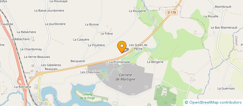 localisation de l'entreprise PERFORM 2000 à MARTIGNE-FERCHAUD