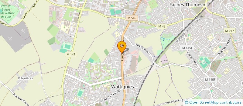 localisation de l'entreprise PERFORM CODE  WATTIGNIES