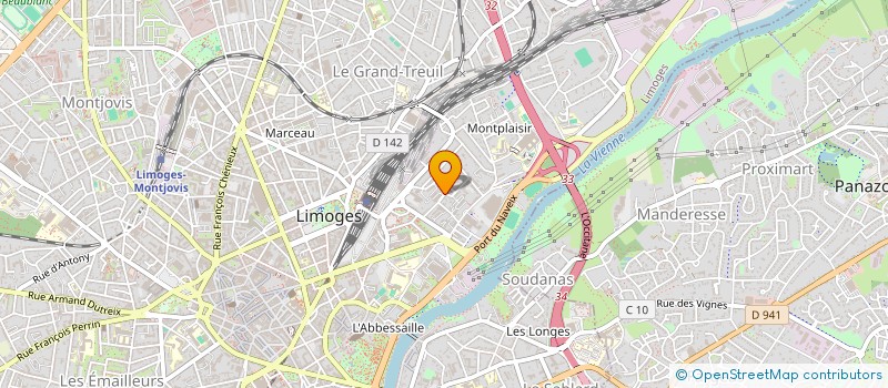 localisation de l'entreprise PERFORMA 87 à LIMOGES