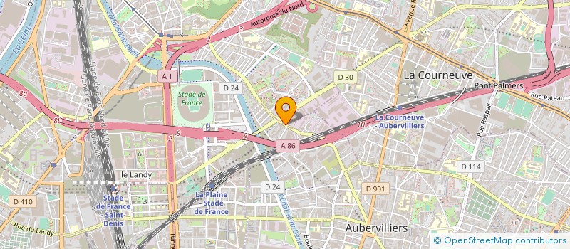 localisation de l'entreprise PERFORMA'ART PRODUCTIONS à SAINT-DENIS